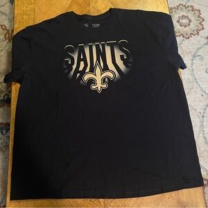 NFL Saints Black and Gold Short Sleeve Tee